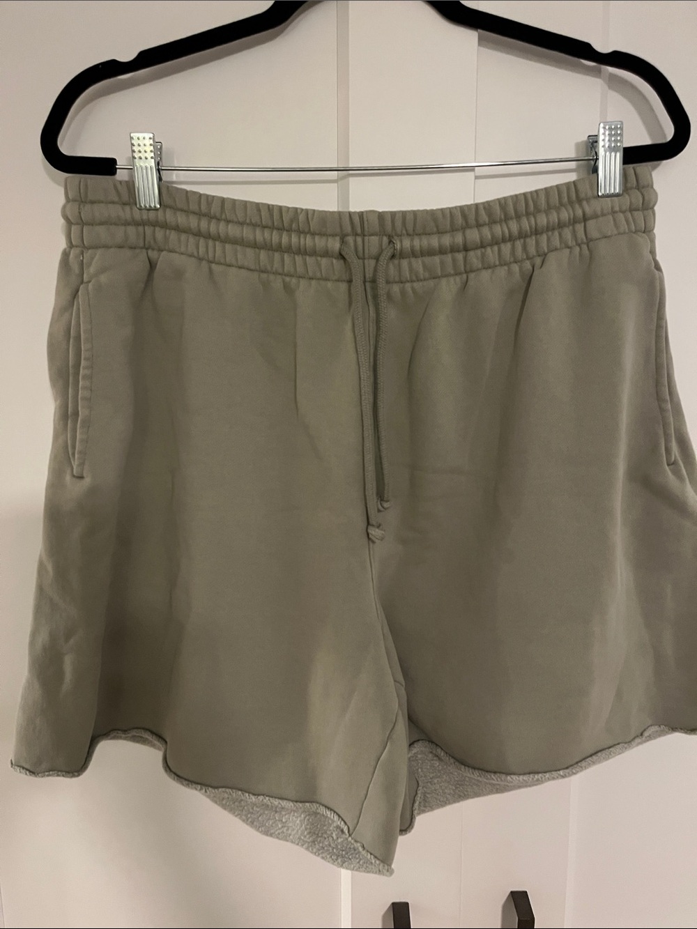 TNA COZY AF fleece green shorts  size 1x